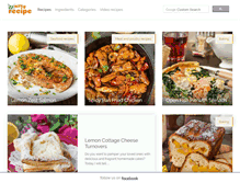 Tablet Screenshot of niftyrecipe.com